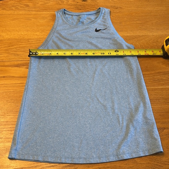 Nike Girls Black Leggings with Pink and Blue Tops - Picture 6 of 14